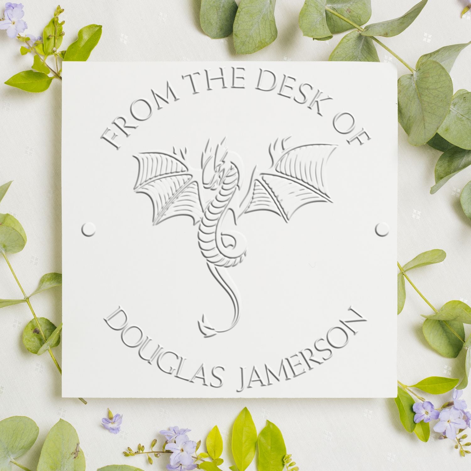 Desk Rainbow Ridge Personalized Name Inscription Embosser - Engineer Seal Stamps