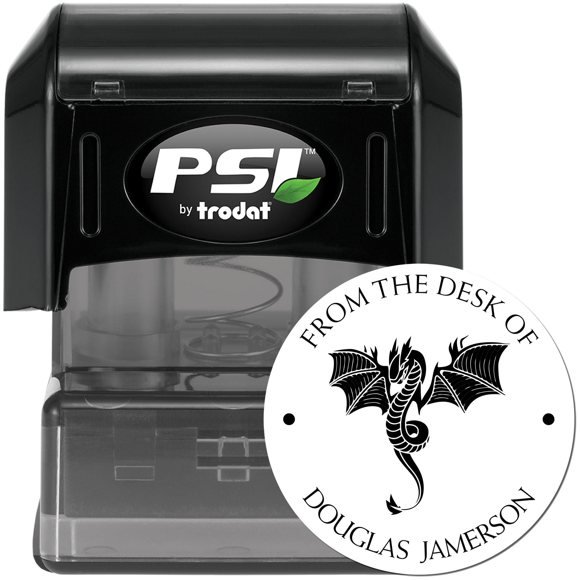 PSI Pre-Inked Rainbow Ridge Personalized Book Stamper - Engineer Seal Stamps