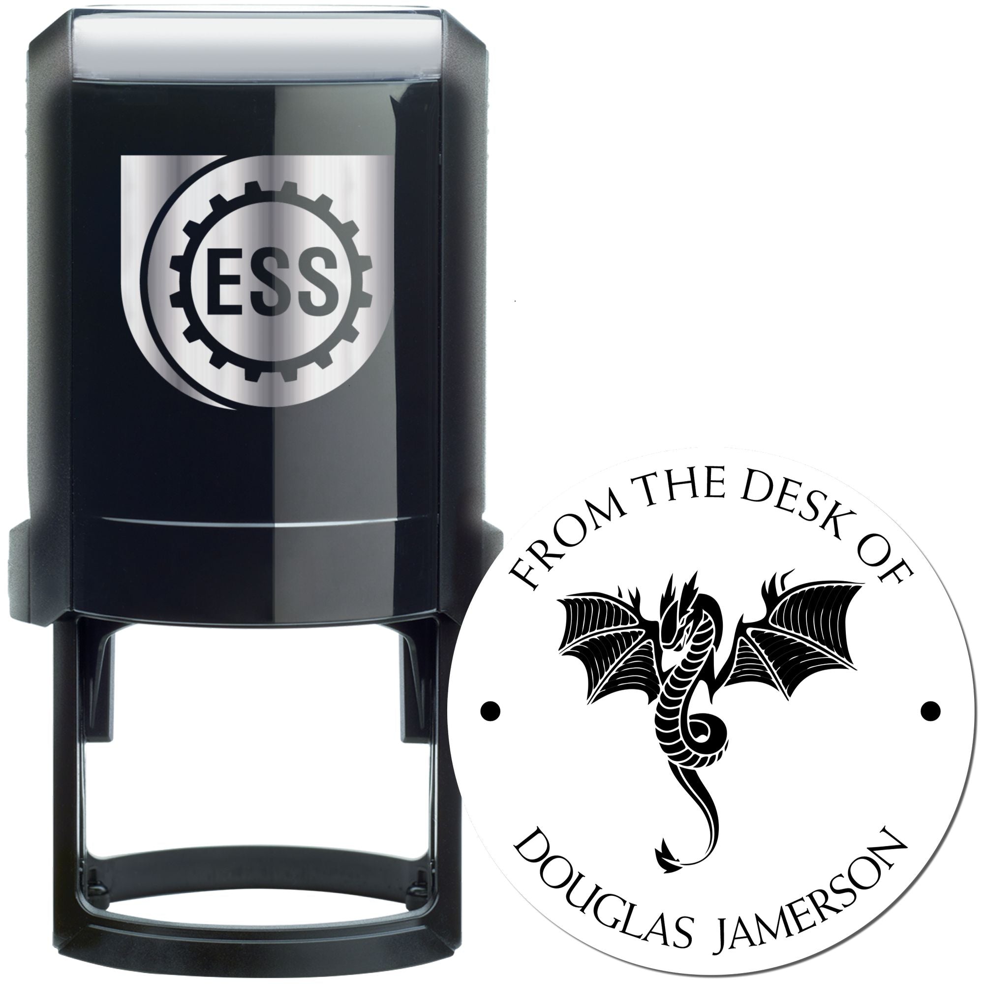 Self-Inking Rainbow Ridge Custom Made Book Ownership Label Stamper - Engineer Seal Stamps