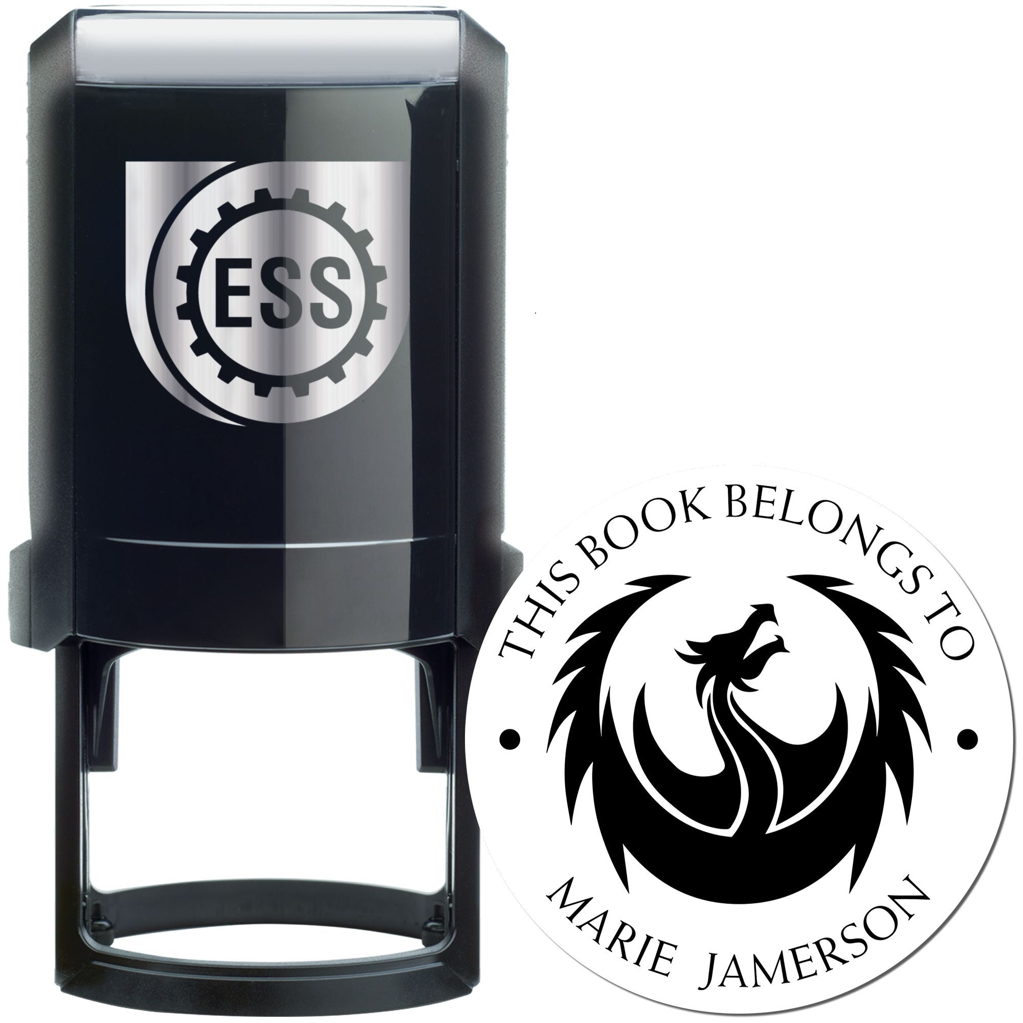 Self-Inking Breeze Blaze Custom Made Book Property Stamper - Engineer Seal Stamps