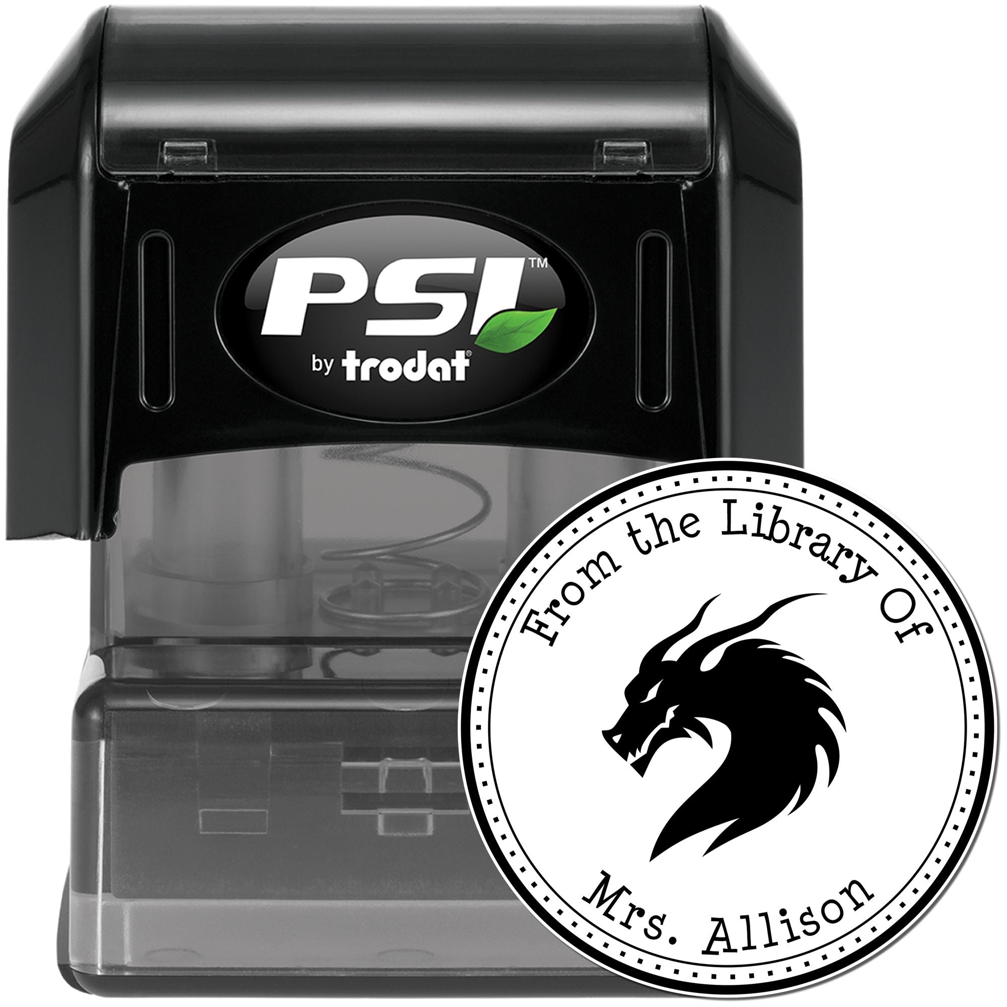 PSI Pre-Inked Sky Shimmer Personalized Book Lover Stamp
