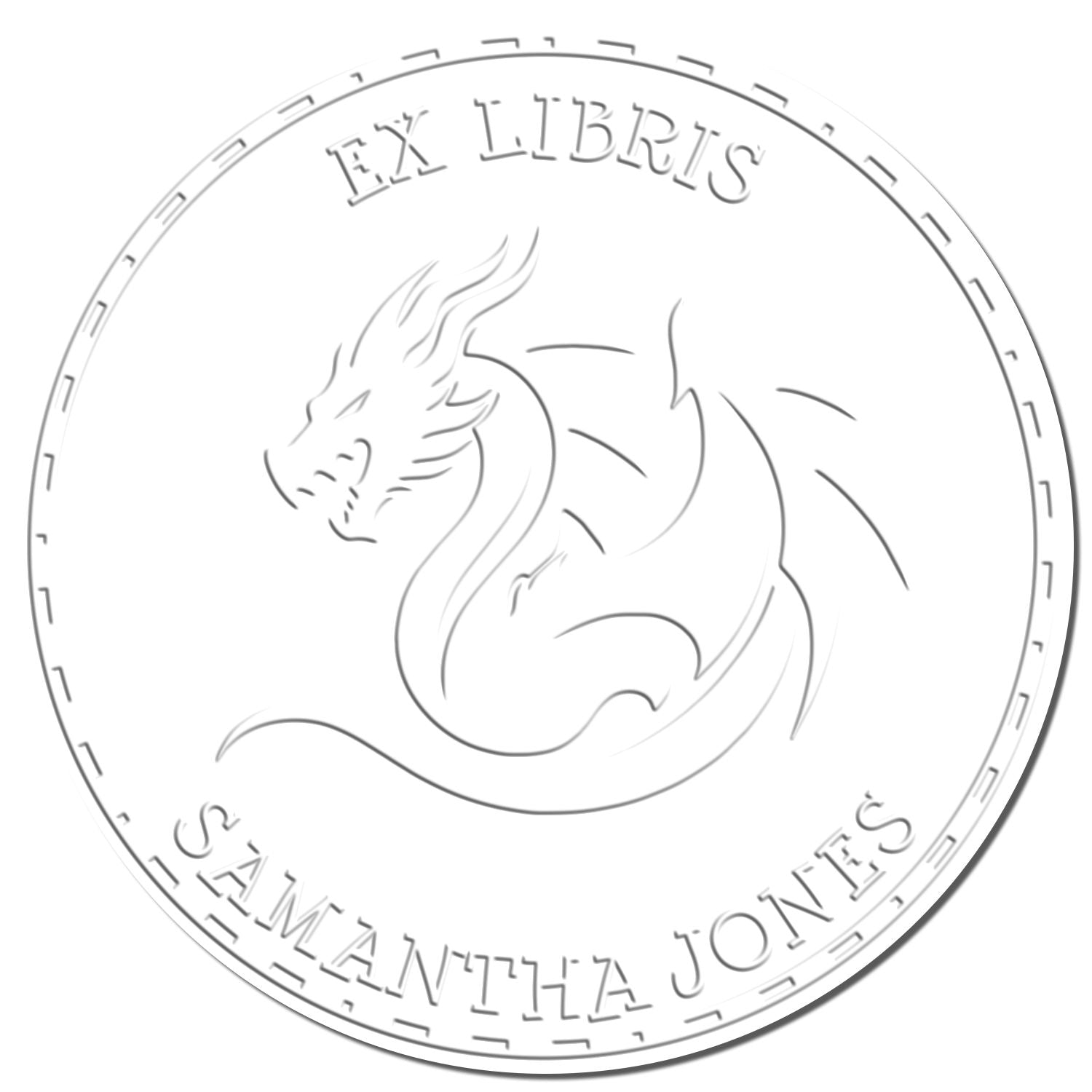Soft Frost Fang Personalized Book Lover Seal Press