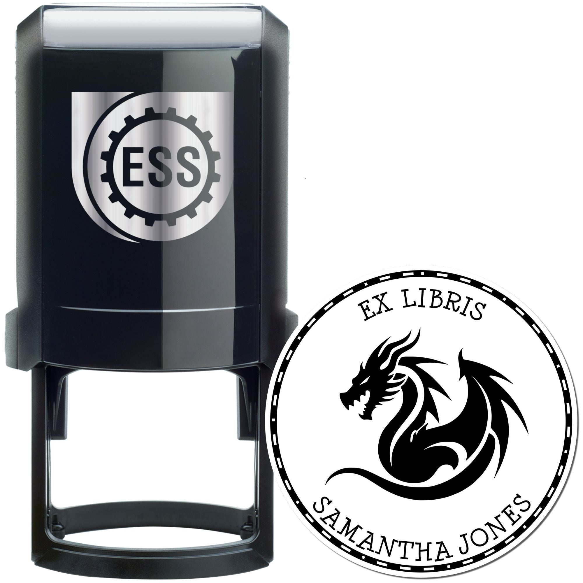 Self-Inking Frost Fang Custom Made Bookworm Stamper - Engineer Seal Stamps