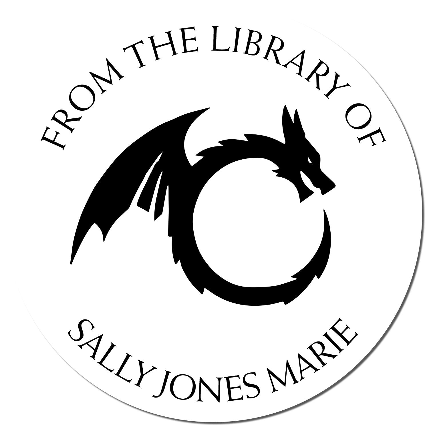 Wood Handle Star Fire Custom My Library Stamper