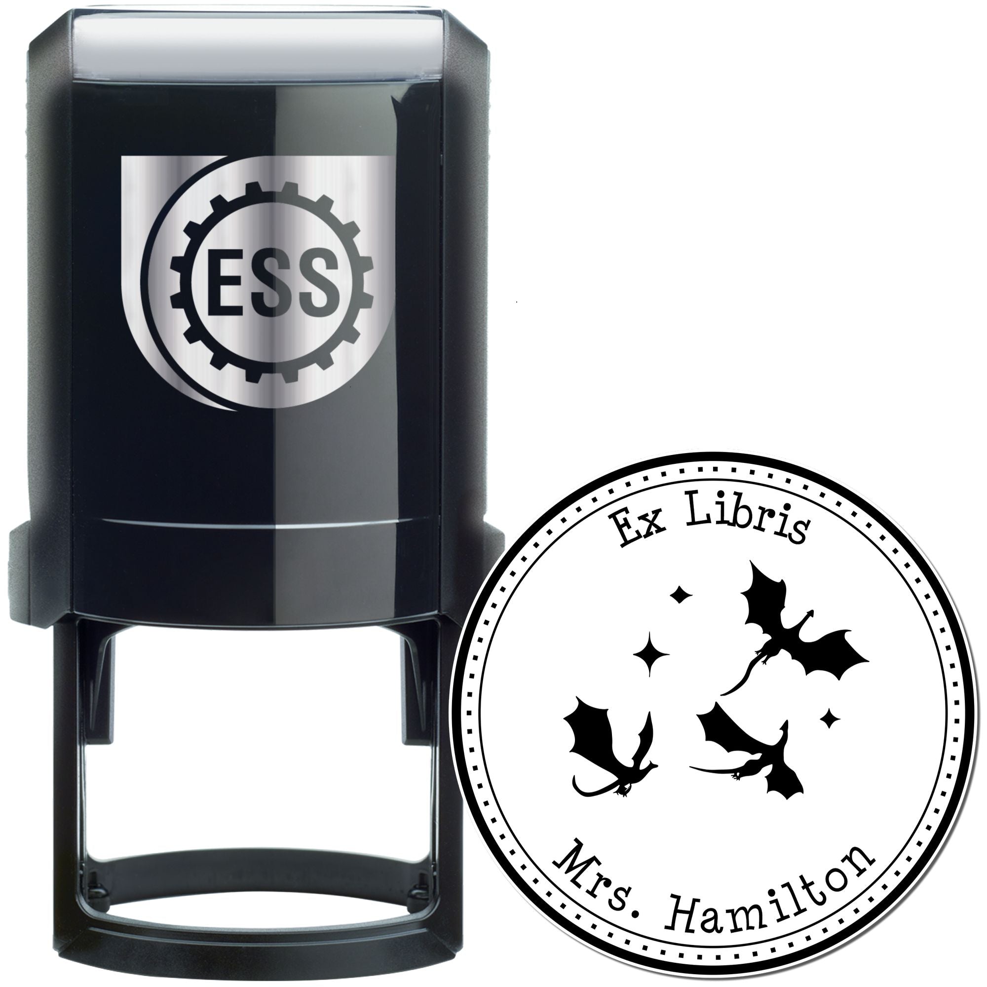 Self-Inking Blaze Claws Custom Made Library Collection Stamp - Engineer Seal Stamps