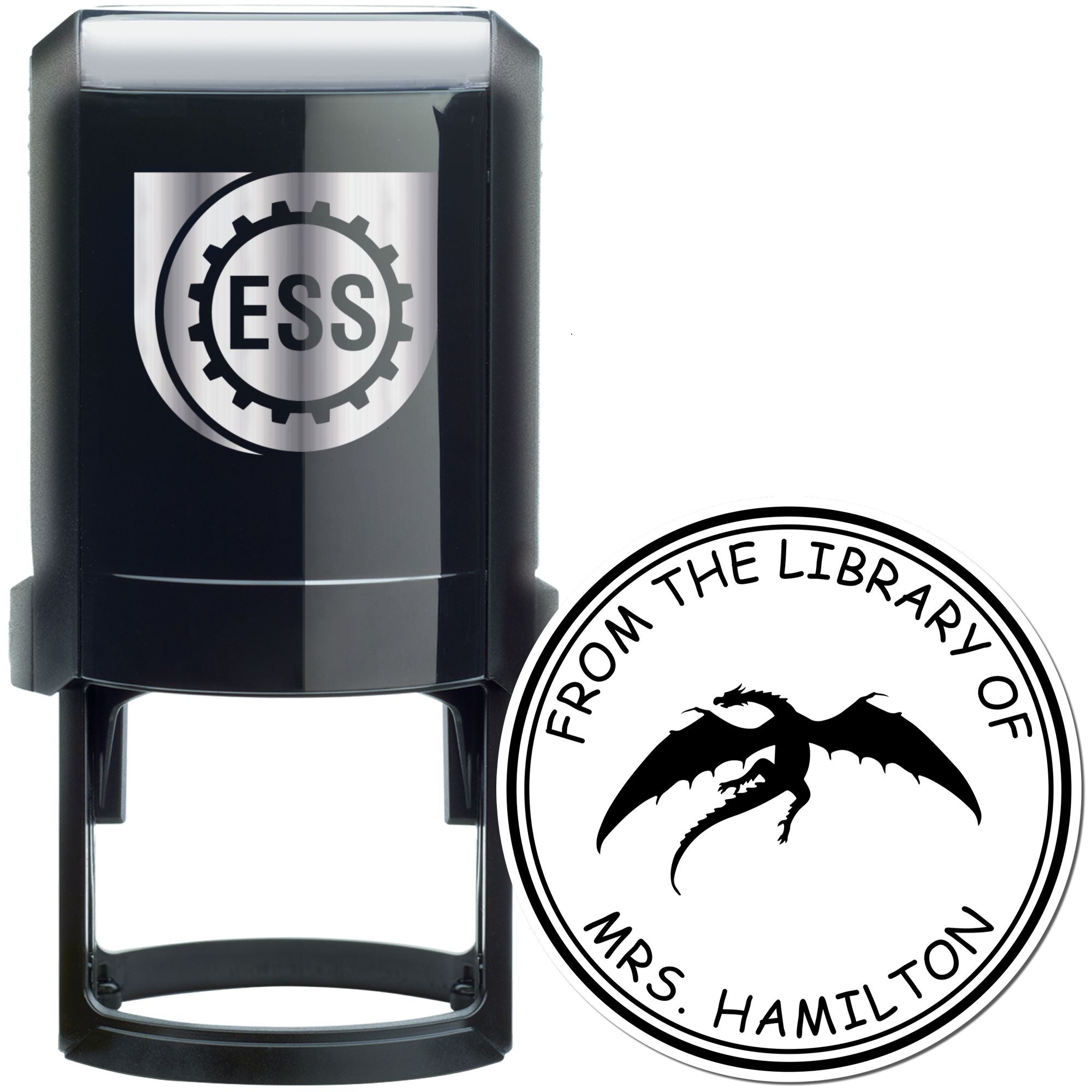 Self-Inking Storm Whisper Custom Made Library Collection Stamper - Engineer Seal Stamps