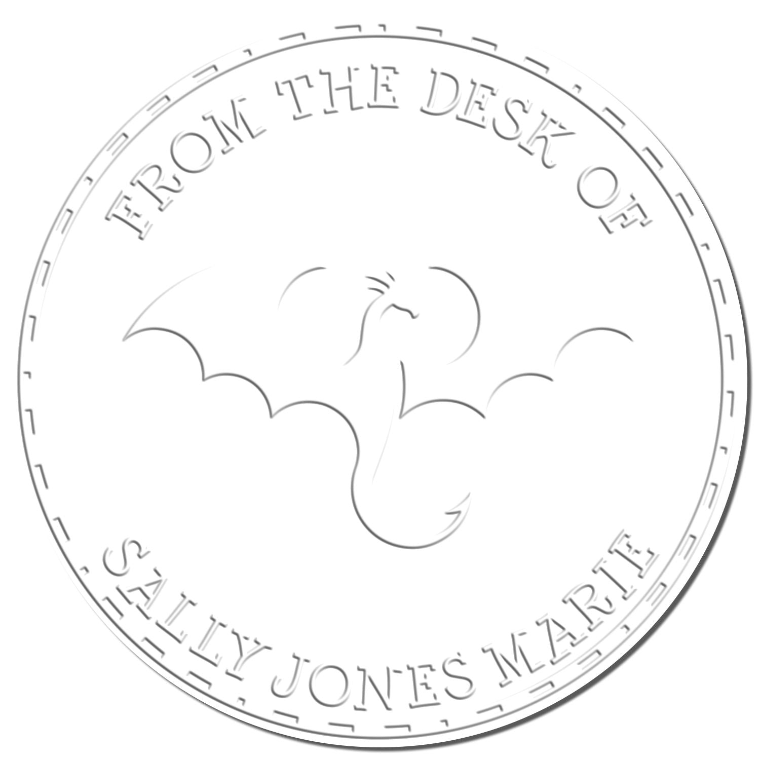 Soft Glitter Gust Personalized Belongs To Embossing Seal