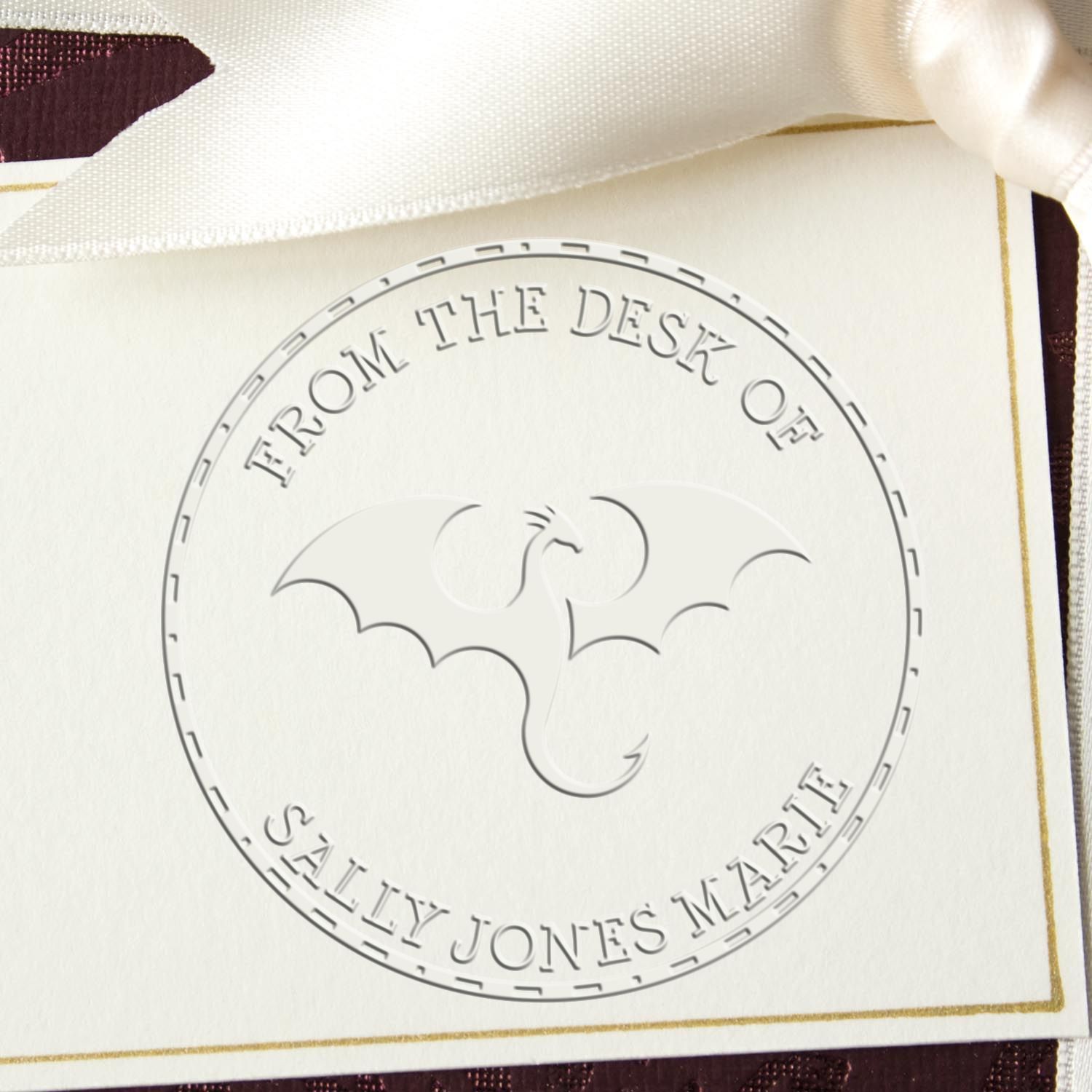 Soft Glitter Gust Personalized Belongs To Embossing Seal
