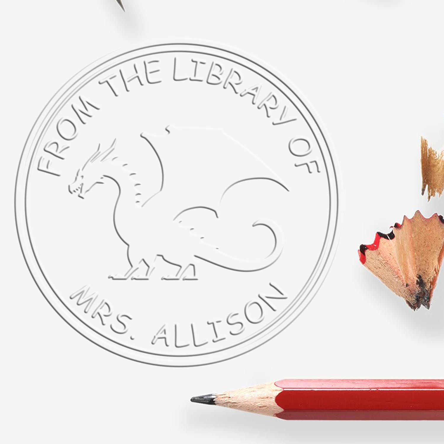 Desk Galaxy Glider Personalized Belongs To Embosser - Engineer Seal Stamps