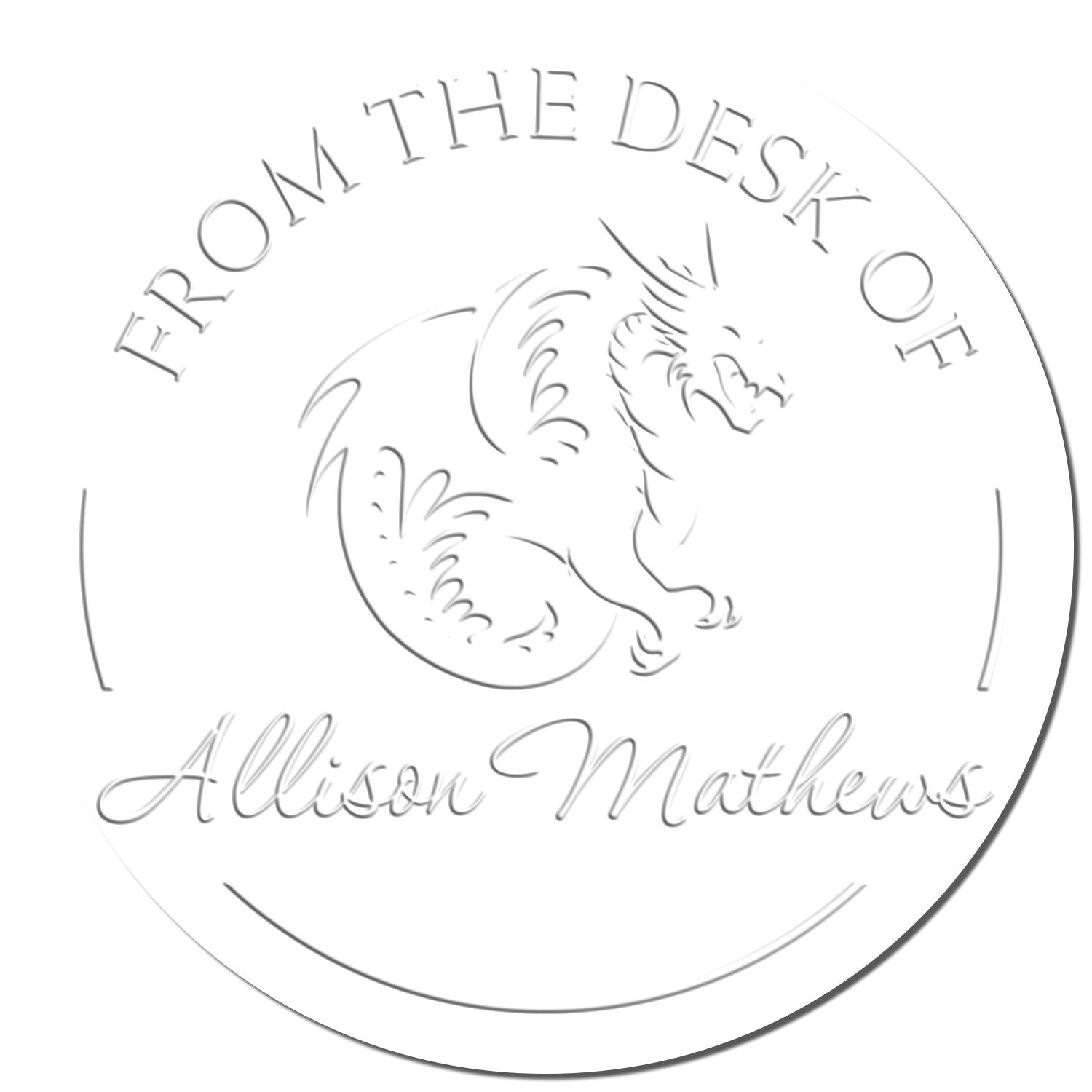 Hybrid Quasar Quill Personalized Book Property Embossed Stamp - Engineer Seal Stamps