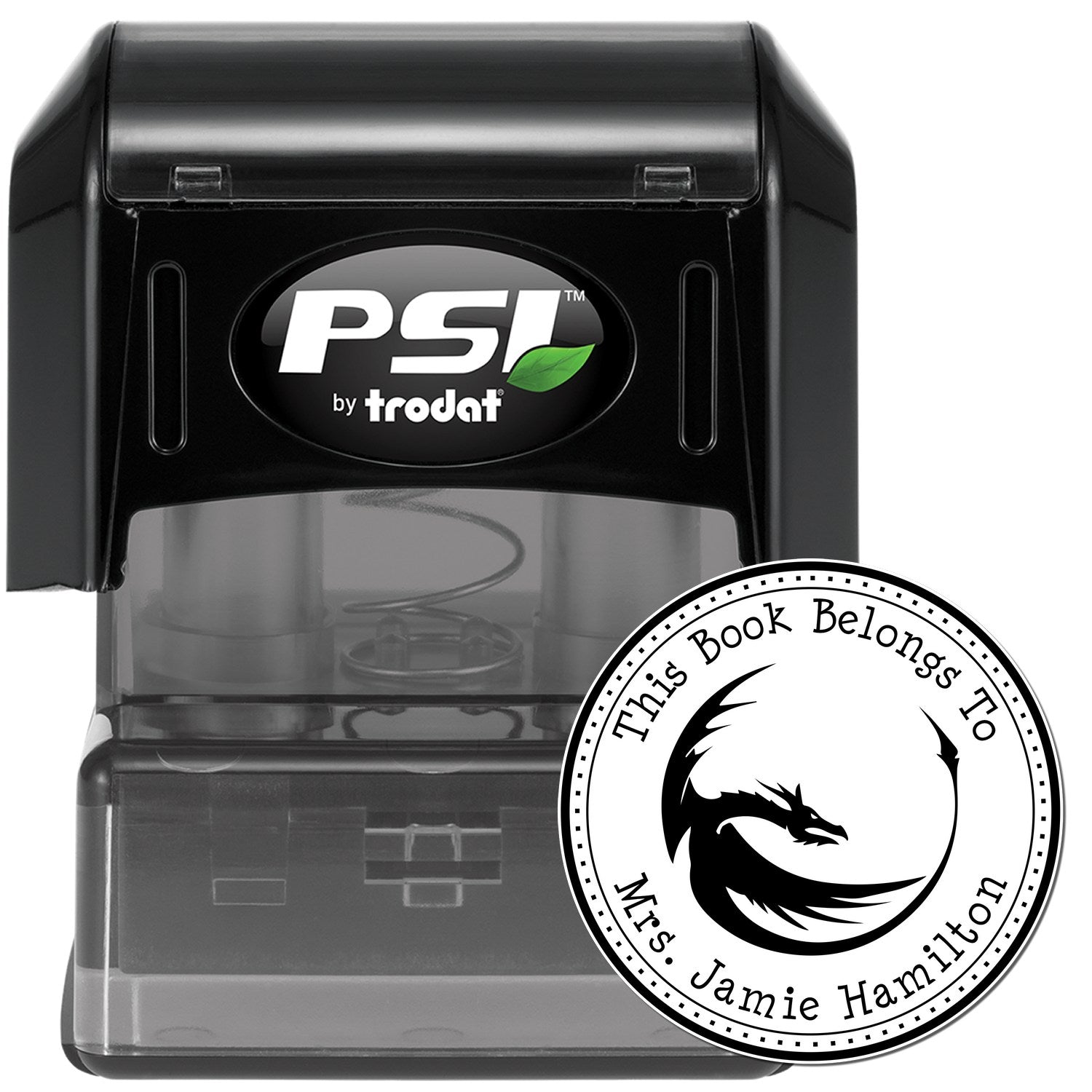 PSI Pre-Inked Celestial Scale Custom Made Personal Library Stamper - Engineer Seal Stamps