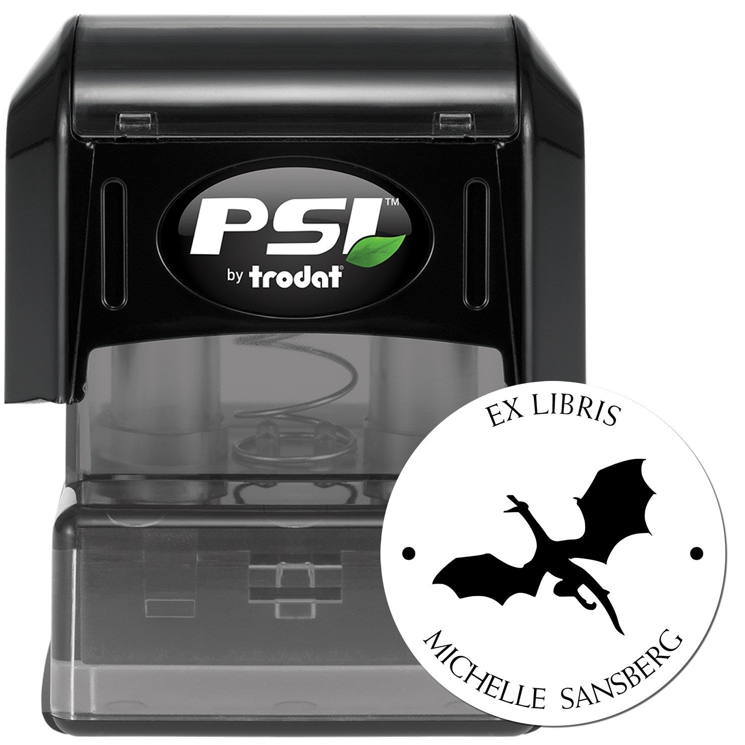 PSI Pre-Inked Pulsar Plume Custom Made Private Library Stamp - Engineer Seal Stamps