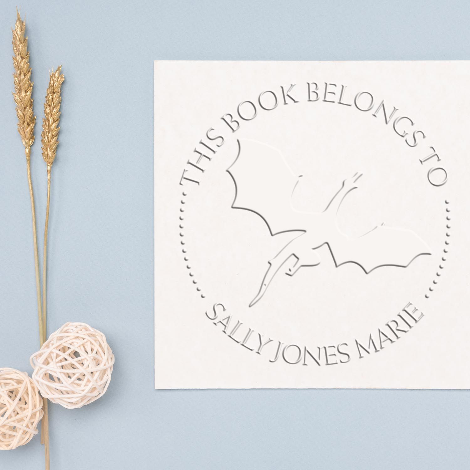 Hybrid Galaxy Night Personalized Book Property Seal Press - Engineer Seal Stamps