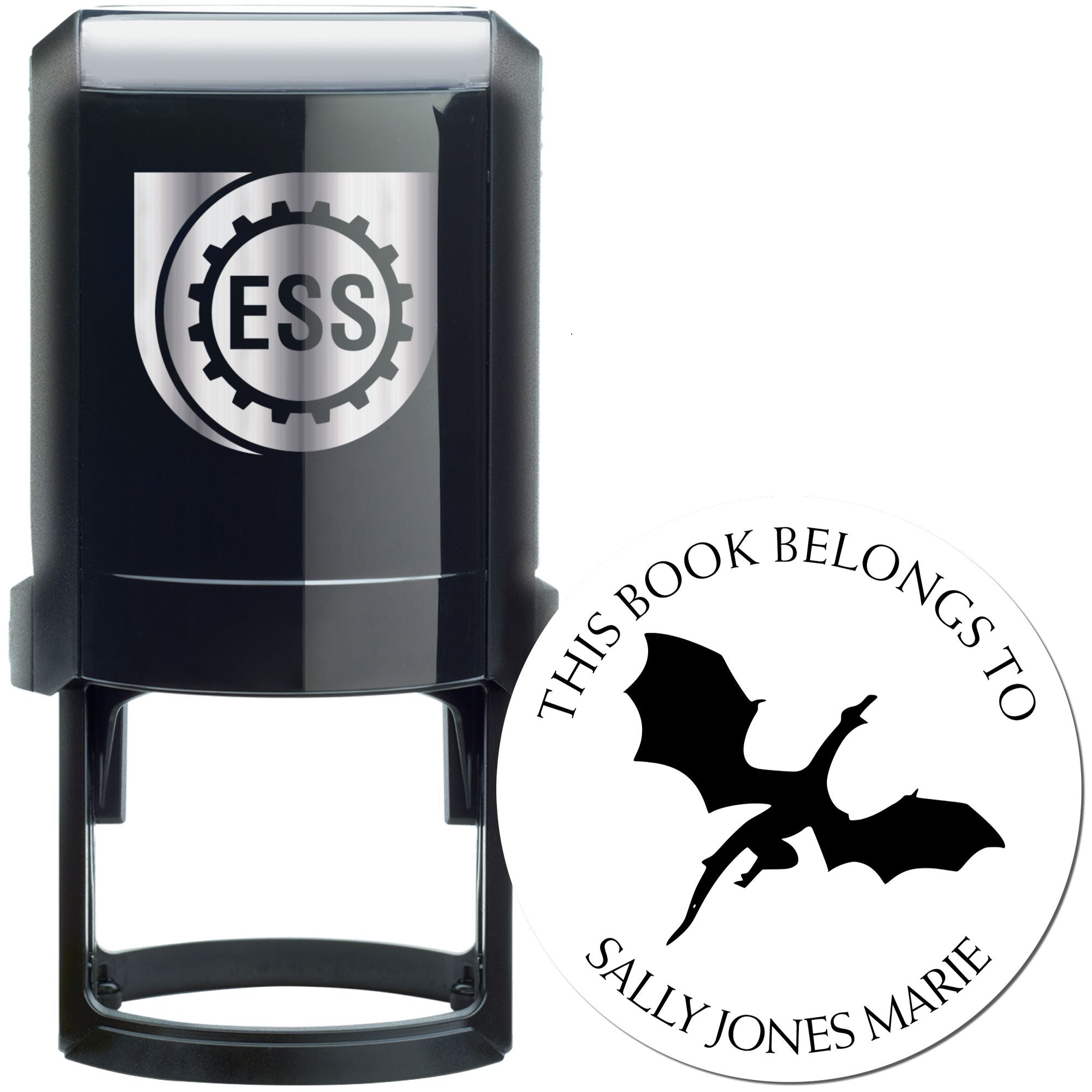 Self-Inking Galaxy Night Custom Made Bibliophile Stamper - Engineer Seal Stamps