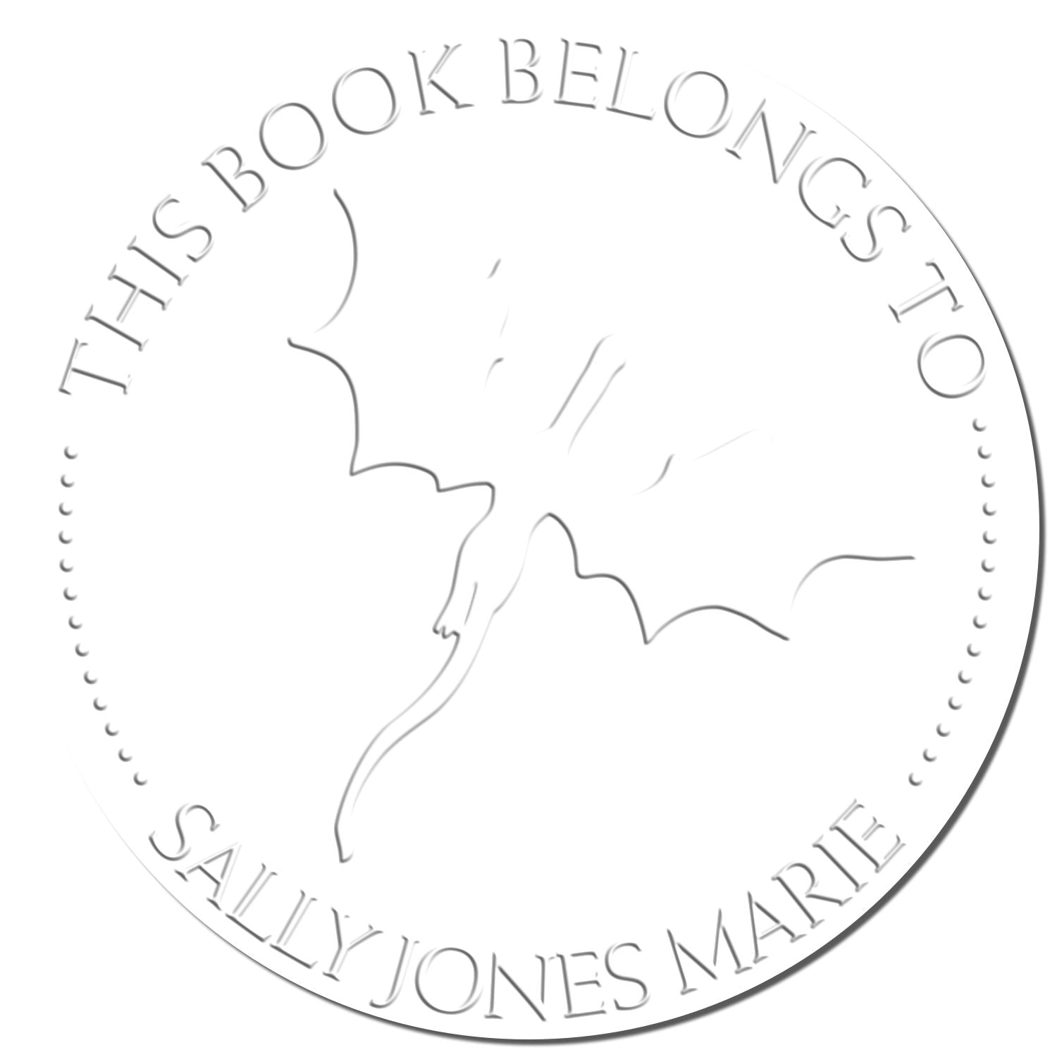 Soft Cosmos Chaser Personalized Book Embossing Seal