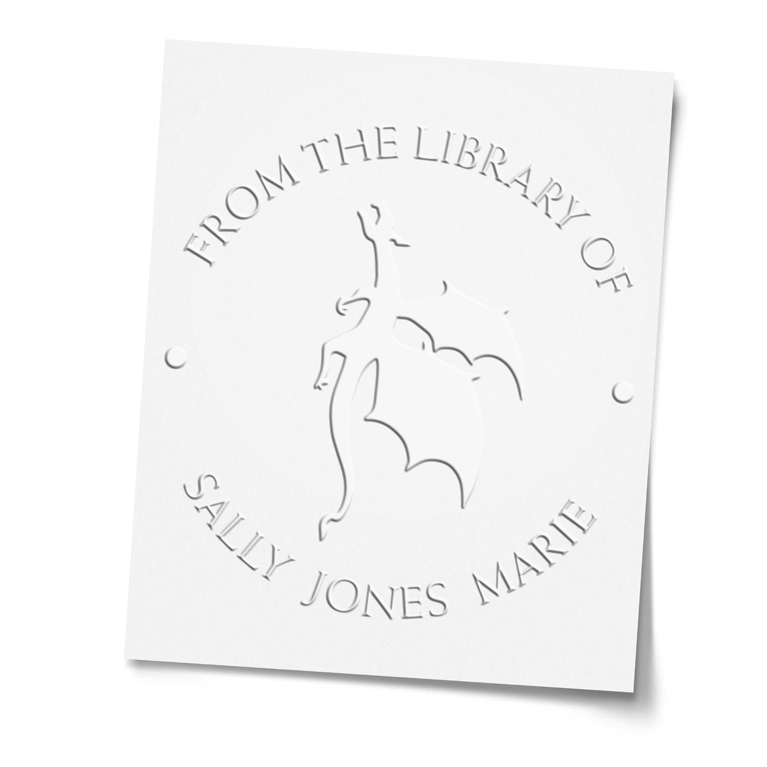 Soft Quantum Quiver Personalized Book Embossing Stamp