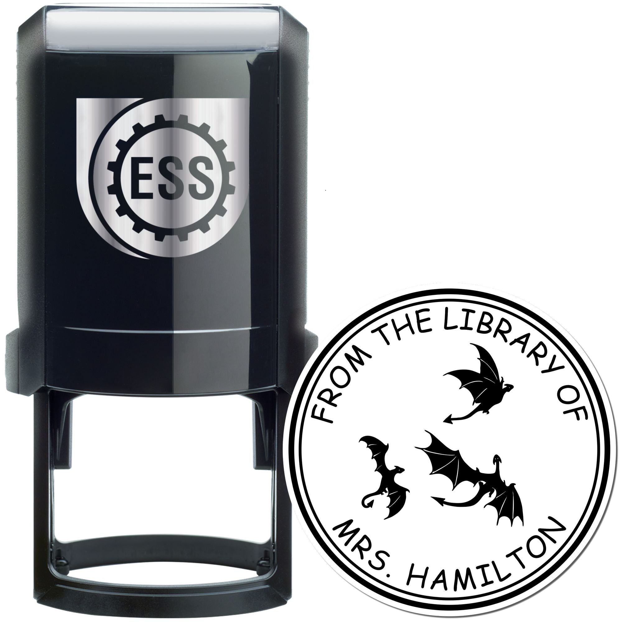 Self-Inking Astral Ash Custom Made Book Belongs to Stamp - Engineer Seal Stamps