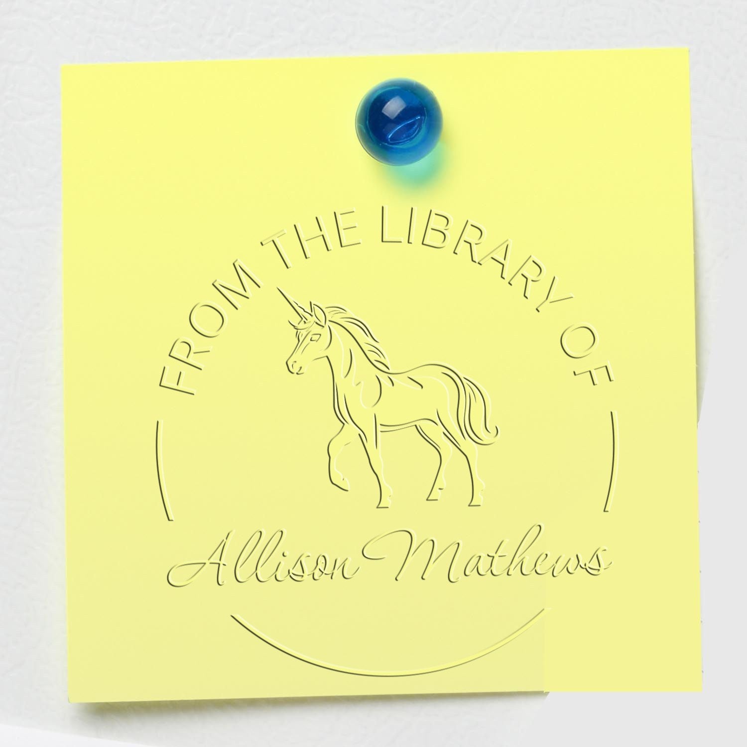 Dreamprance Magical Unicorn Handheld Custom Ex Libris Design Seal