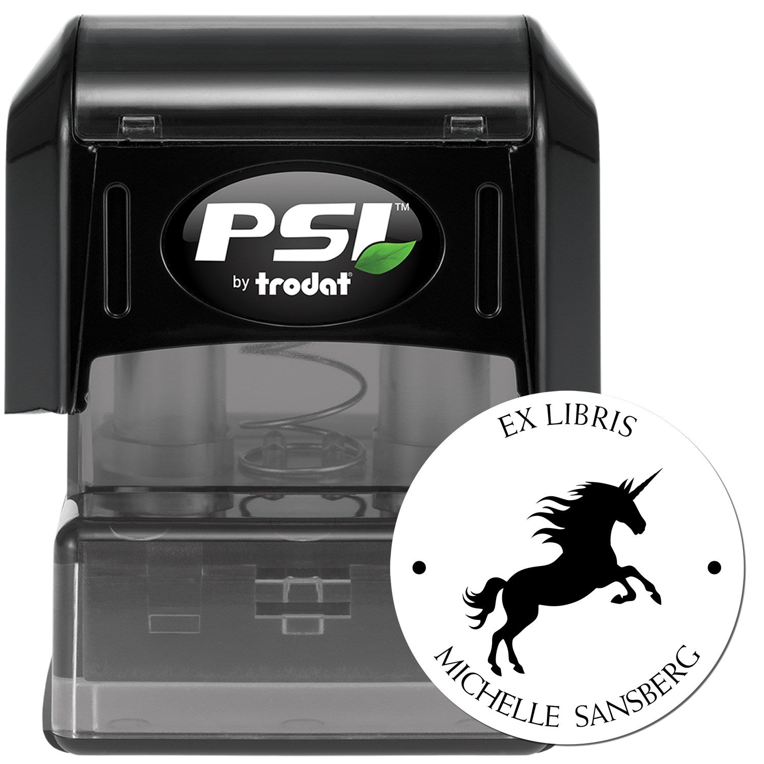 Iridescentsky Magical Unicorn Pre-Inked Customized From The Bookshelf Of Stamp