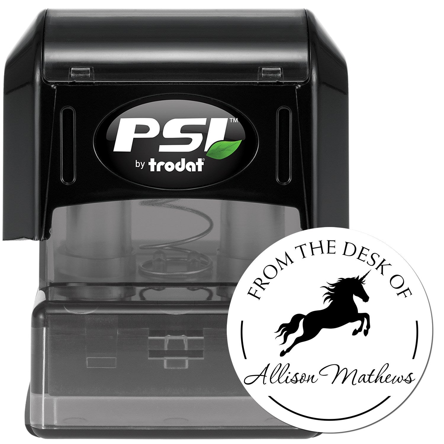 Luminoushalo Unicorn Pre-Inked Customized Library Gift Stamp - Engineer Seal Stamps