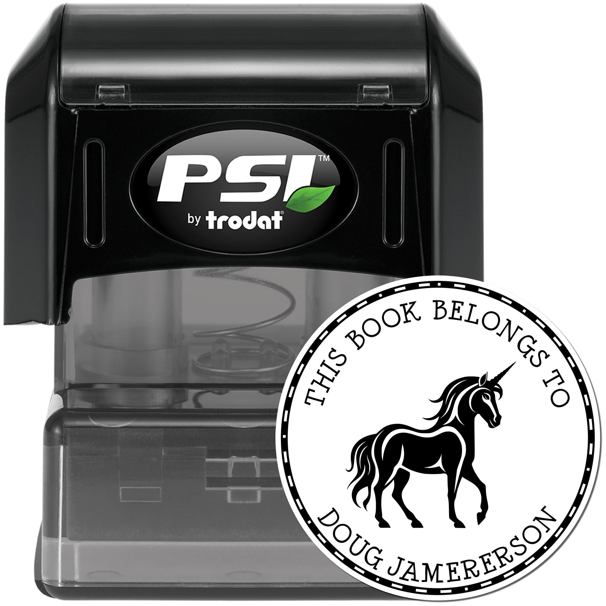 Fairydust Unicorn Pre-Inked Customized Library Stamp