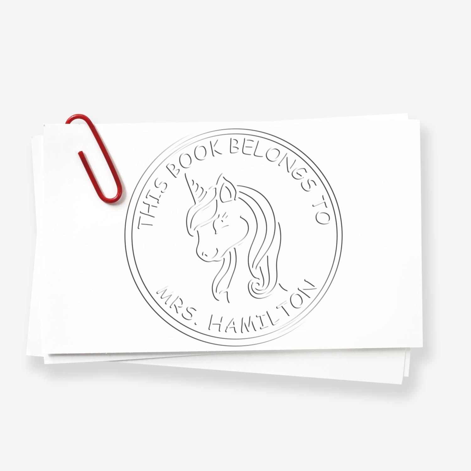 Glimmeringstar Unicorn Desk Customized Embossing Seal - Engineer Seal Stamps