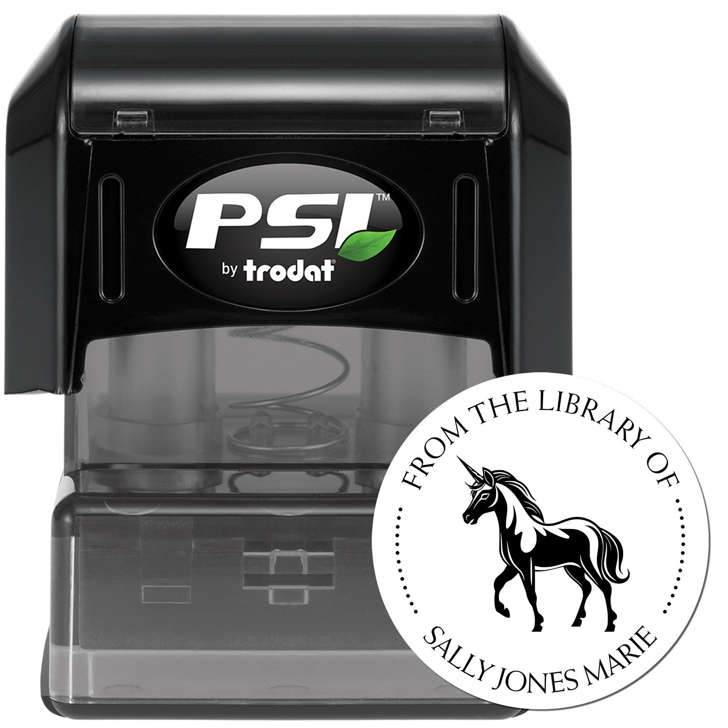 Blissfulglimmer Mythical Unicorn Pre-Inked Customized From The Library Of Design Stamp
