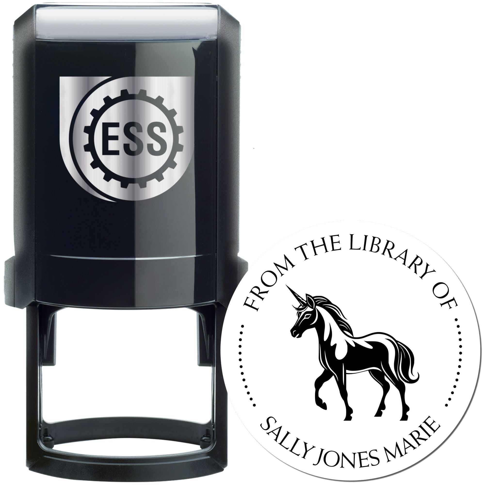 Blissfulglimmer Mythical Unicorn Self-Inking Custom Stamp