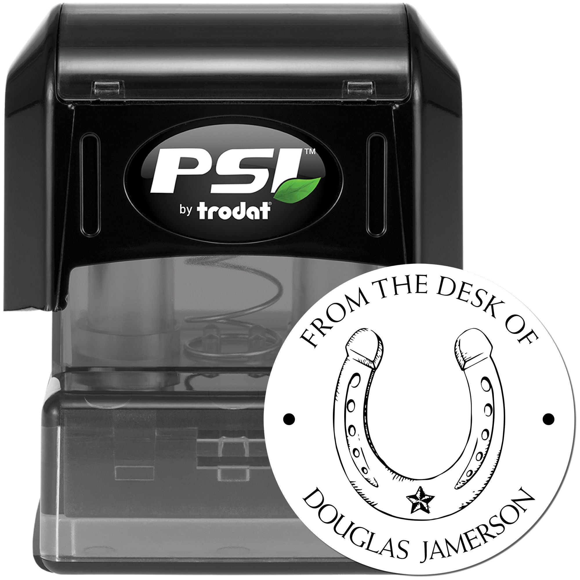 Sapphire Sky Equestrian Pre-Inked Custom-Made Book Logo Stamp