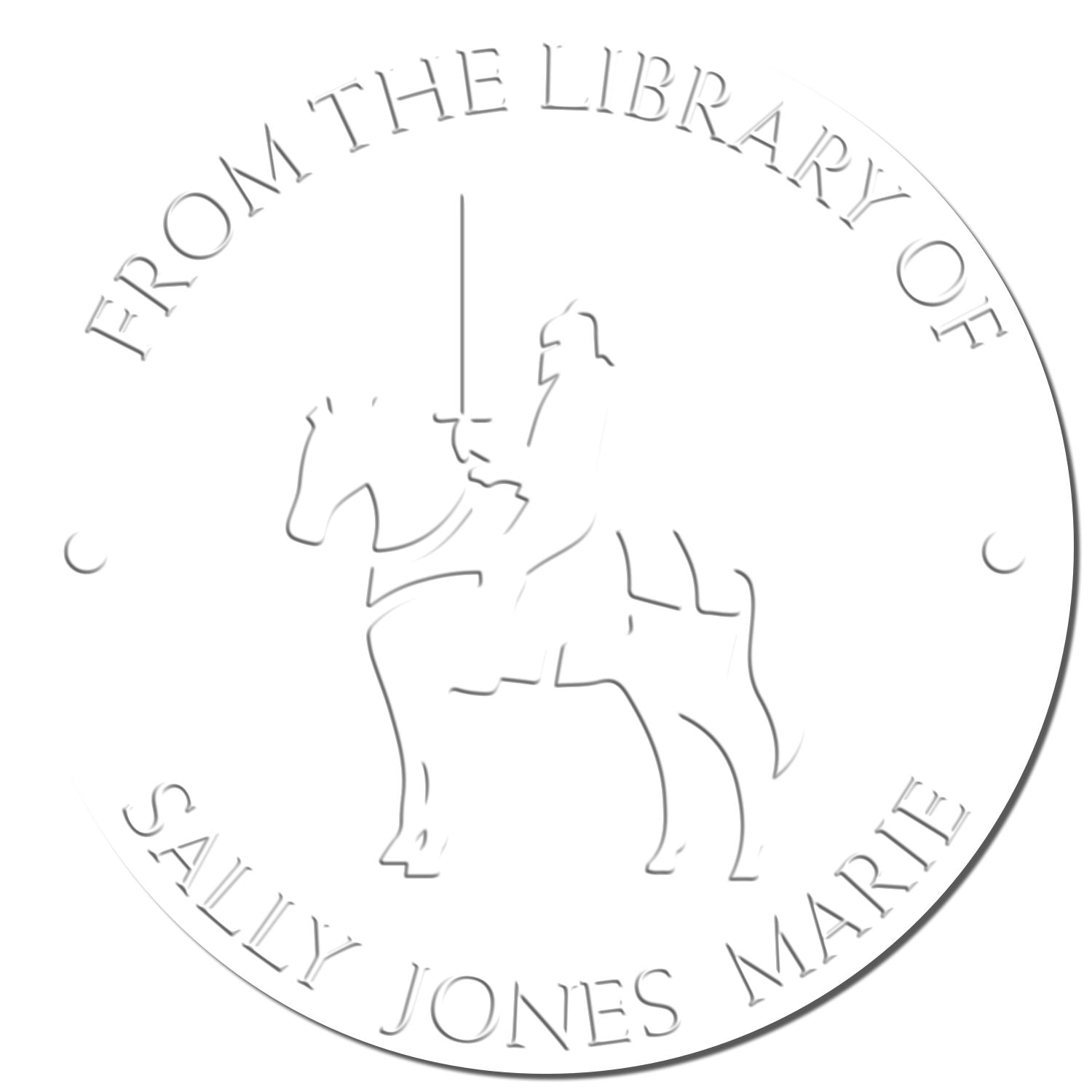 Royal Echo Knights Handheld Personalized Bookplate Embossing Seal