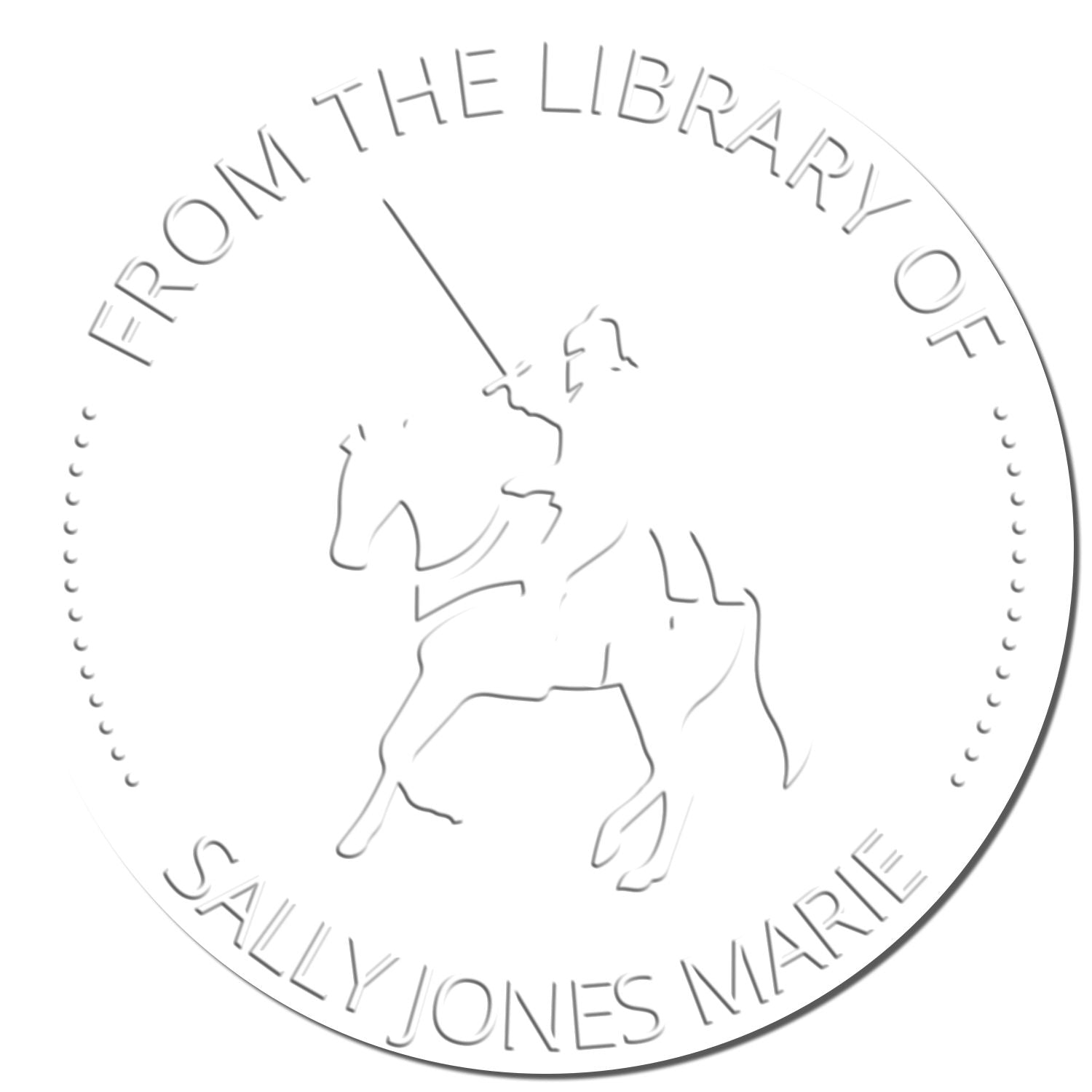 Soft Galactic Dust Knights Customized Library Gift Embossing Seal