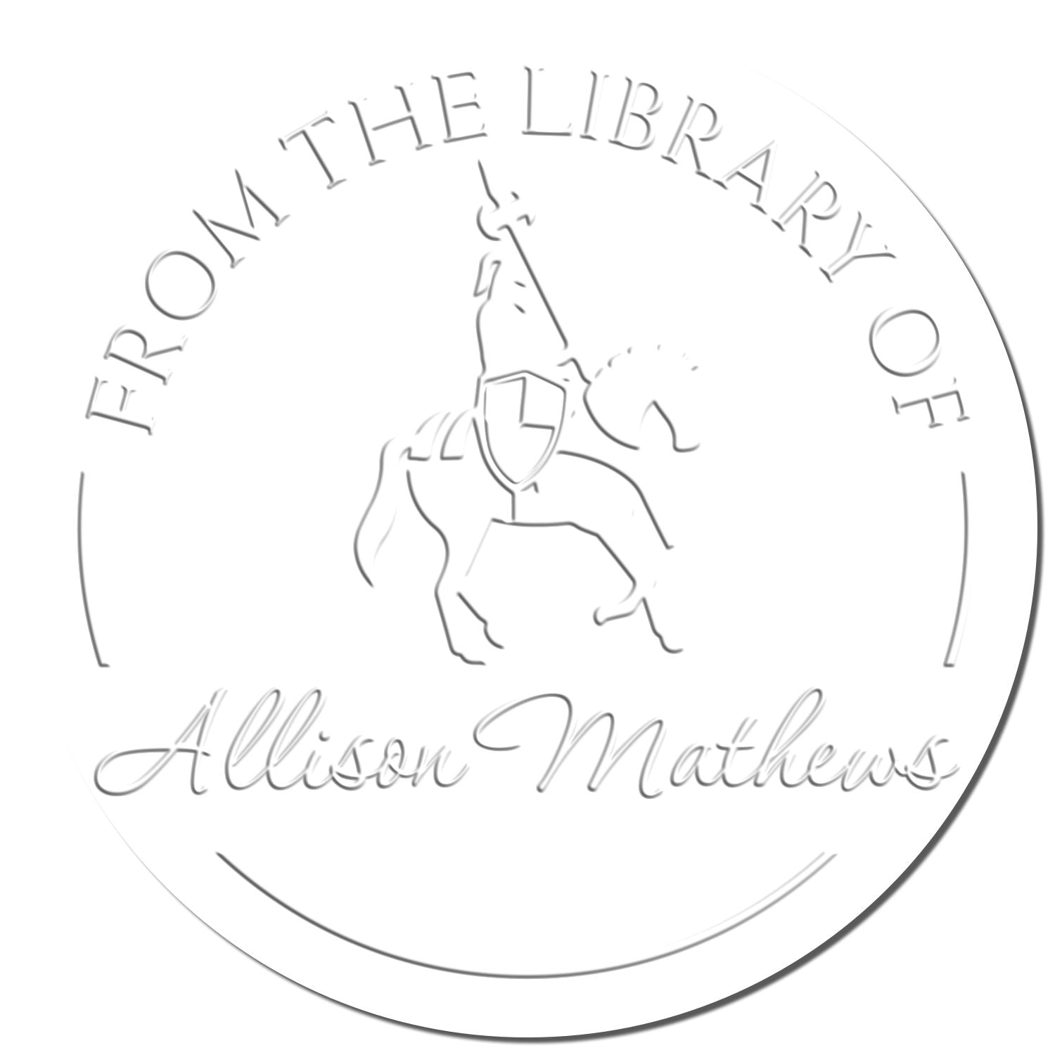 Phoenix Rise Knights Hybrid Personalized Belongs To The Library Of Embossing Seal - Engineer Seal Stamps
