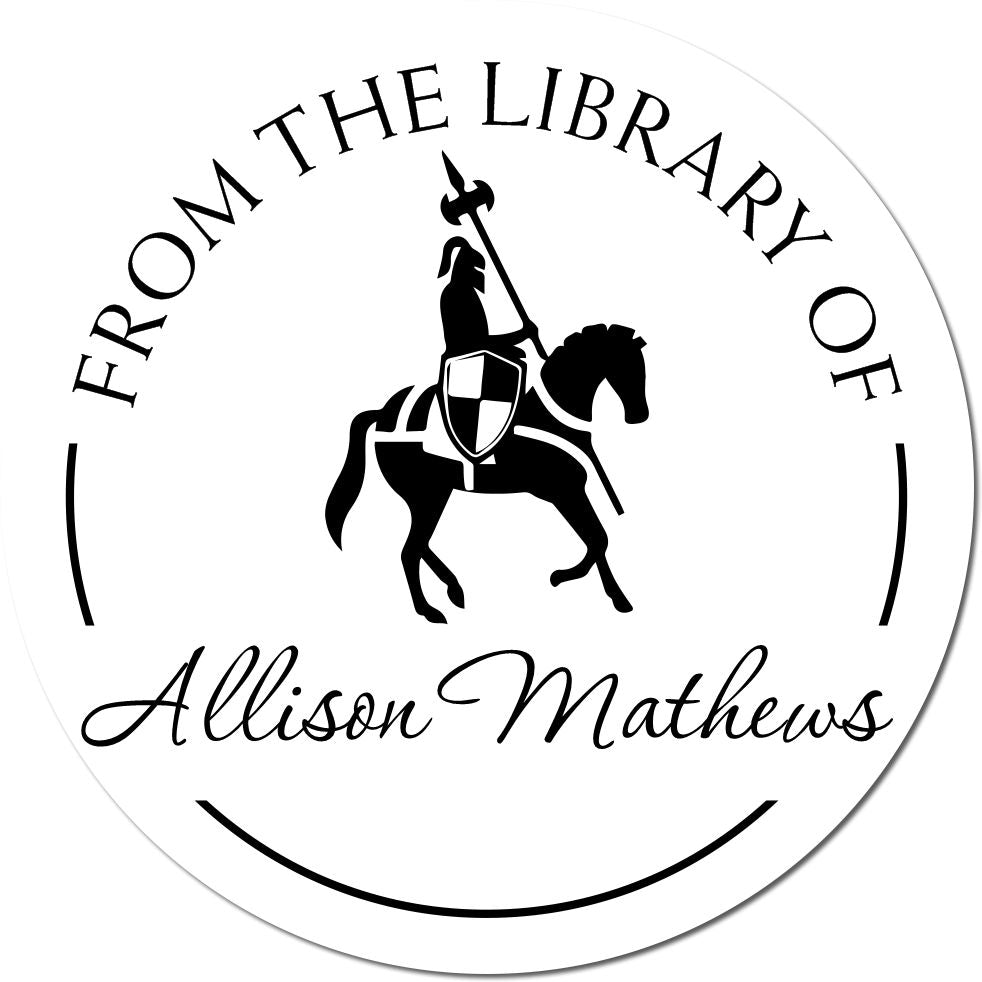 Phoenix Rise Knights Pre-Inked Custom-Made Library Gift Stamp - Engineer Seal Stamps