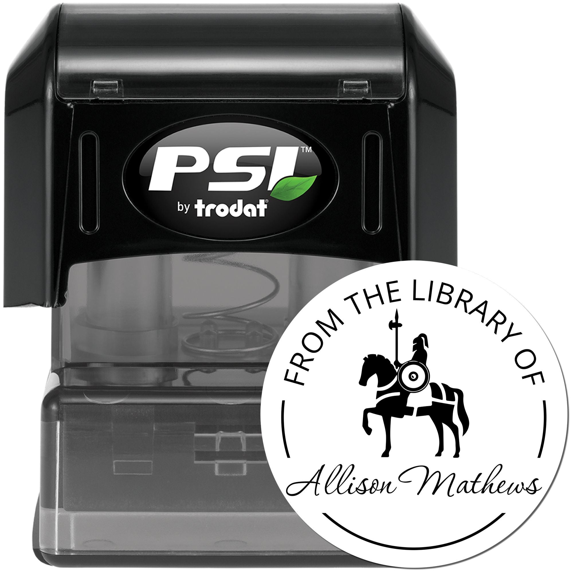 Celestial Path Knights Pre-Inked Custom-Made Book Library Stamp