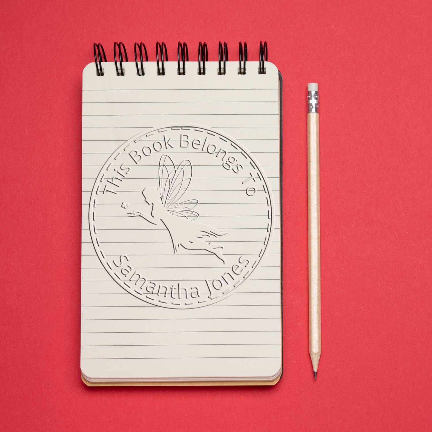 Flora Mythical Fairy Desk Custom-Made Bookplate Design Seal - Engineer Seal Stamps