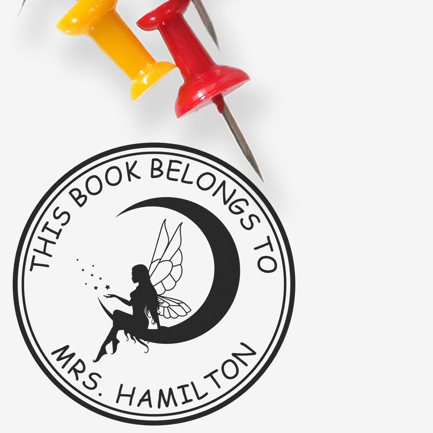 Celeste Mythical Fairy Pre-Inked Custom-Made Book Lover Gift Stamp