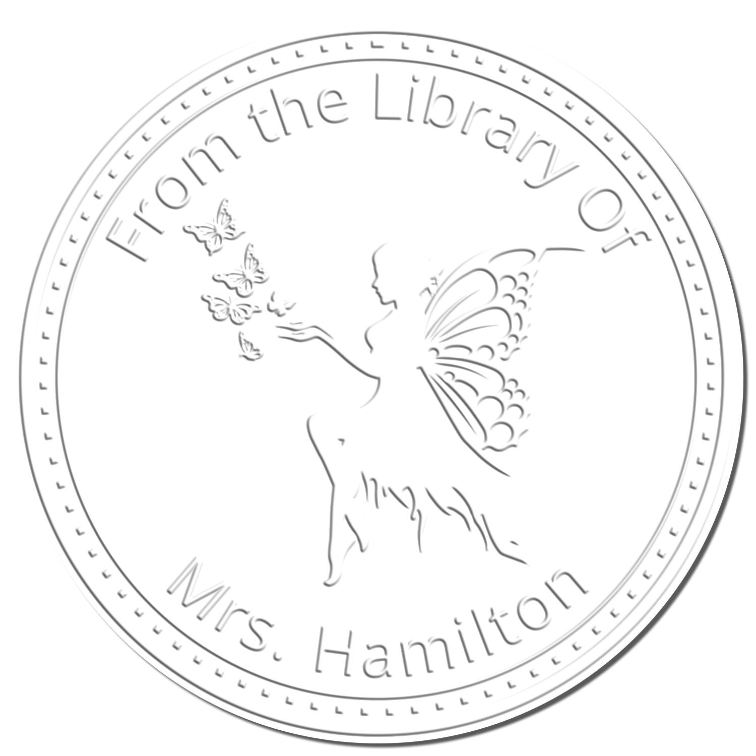 Seraphina Mythical Fairy Hybrid Personalized Library Of Seal - Engineer Seal Stamps