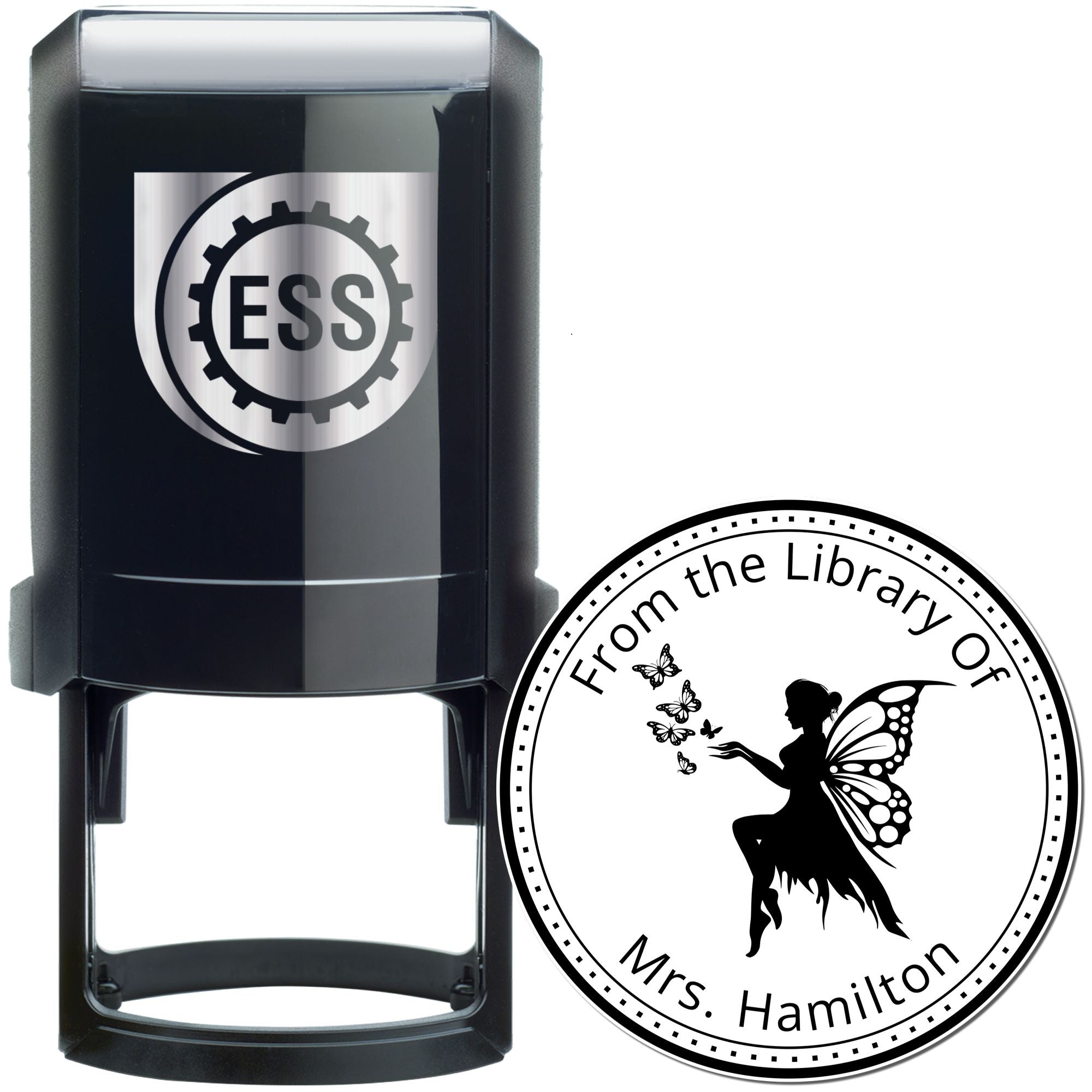 Seraphina Mythical Fairy Self-Inking Customized Library Stamp - Engineer Seal Stamps