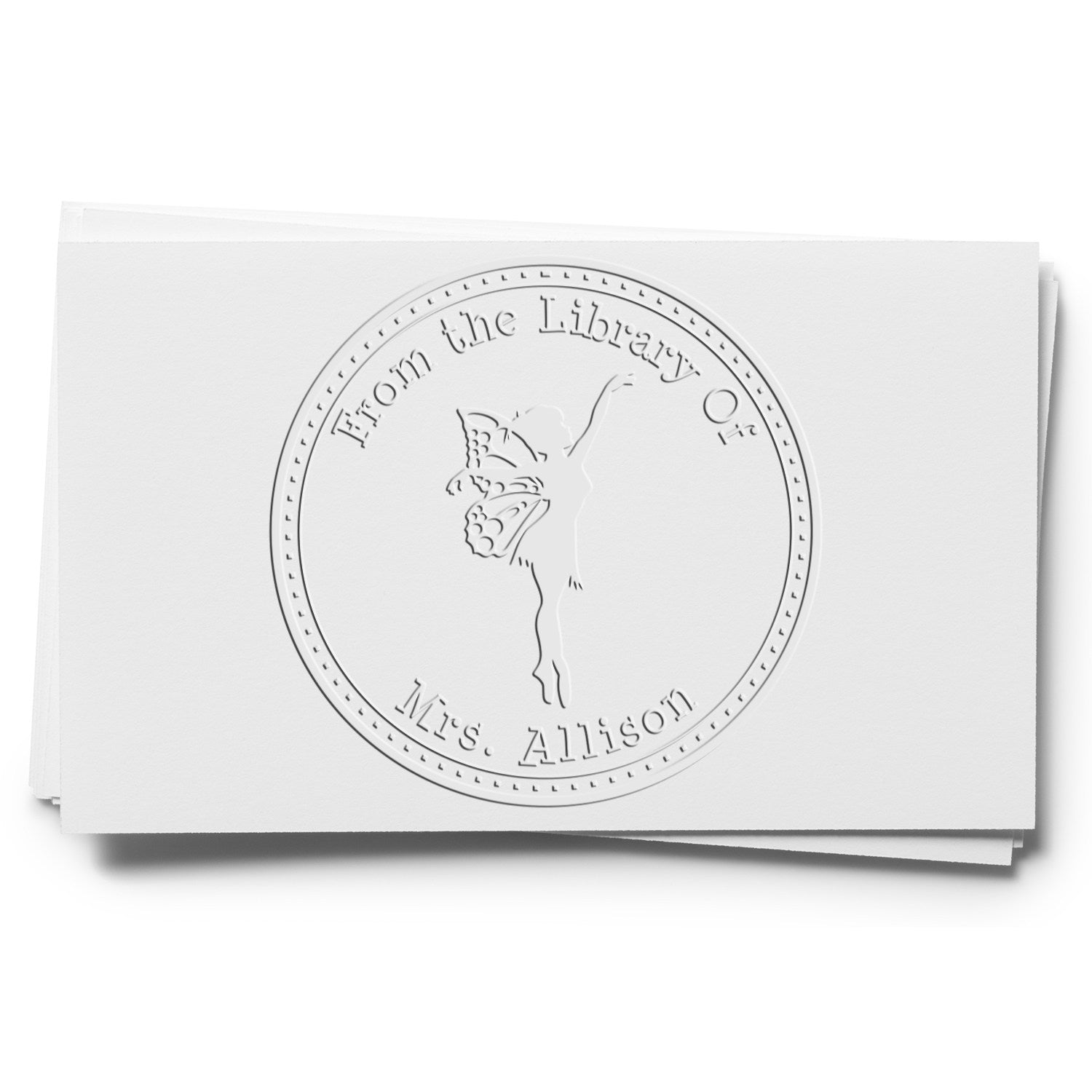 Zephyr Mythical Fairy Desk Custom-Made Bookplate Label Seal