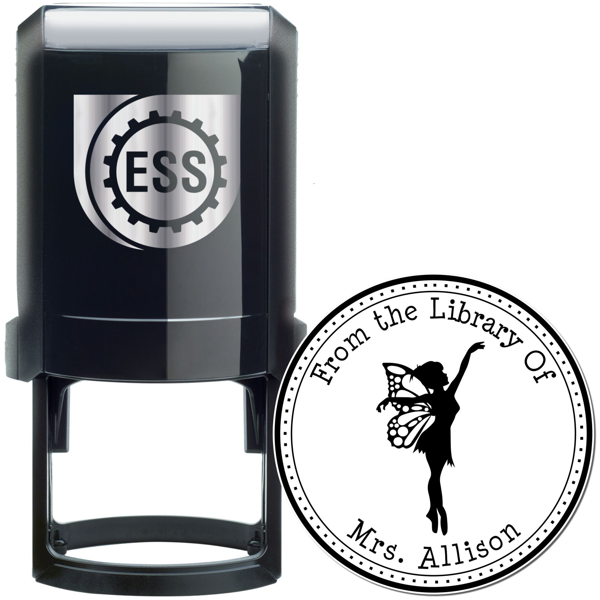 Zephyr Mythical Fairy Self-Inking Customized Bookplate Stamp