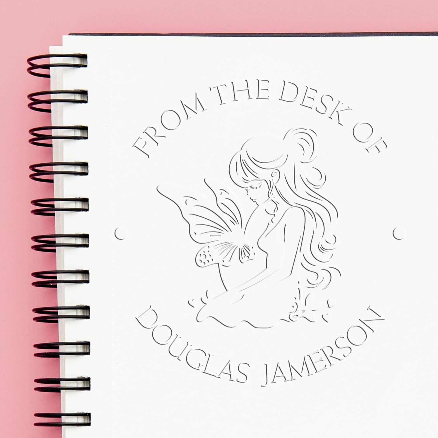 Willow Mythical Fairy Desk Custom-Made Bookplate Label Embossing Seal