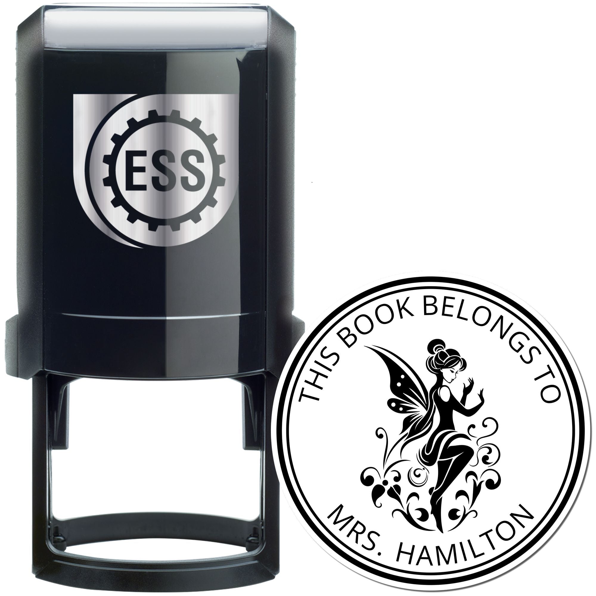 Cassiopeia Whimsical Fairy Self-Inking Customized Book Return Stamp