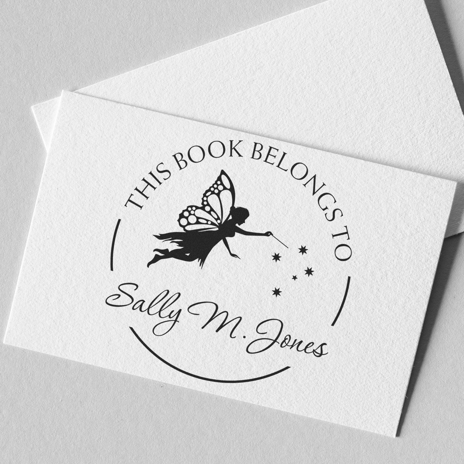 Elara Fairy Self-Inking Customized Book Monogram Stamp