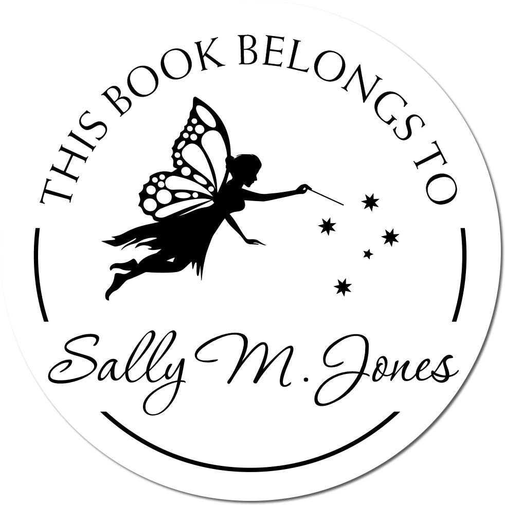 Elara Fairy Self-Inking Customized Book Monogram Stamp