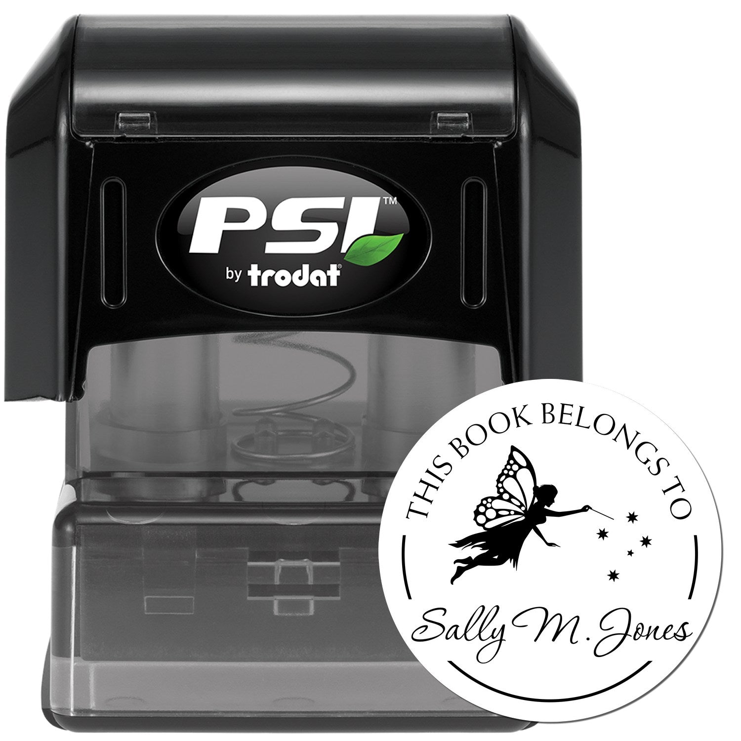 Elara Fairy Pre-Inked Personalizable Library Stamp