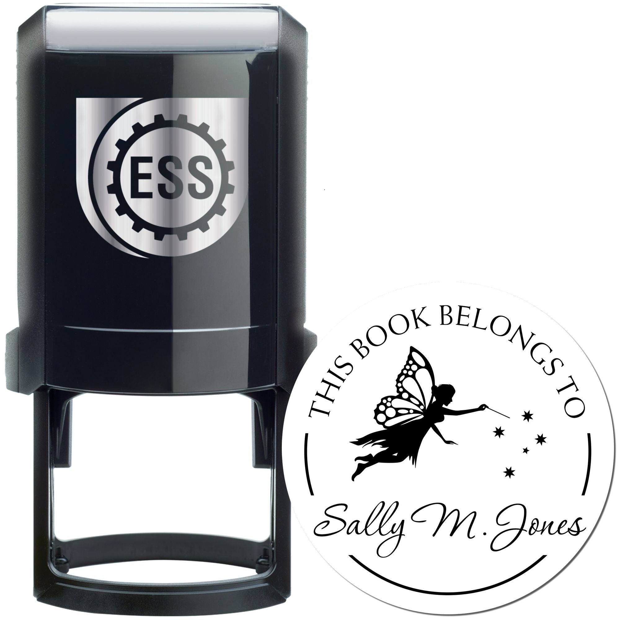 Elara Fairy Self-Inking Customized Book Monogram Stamp