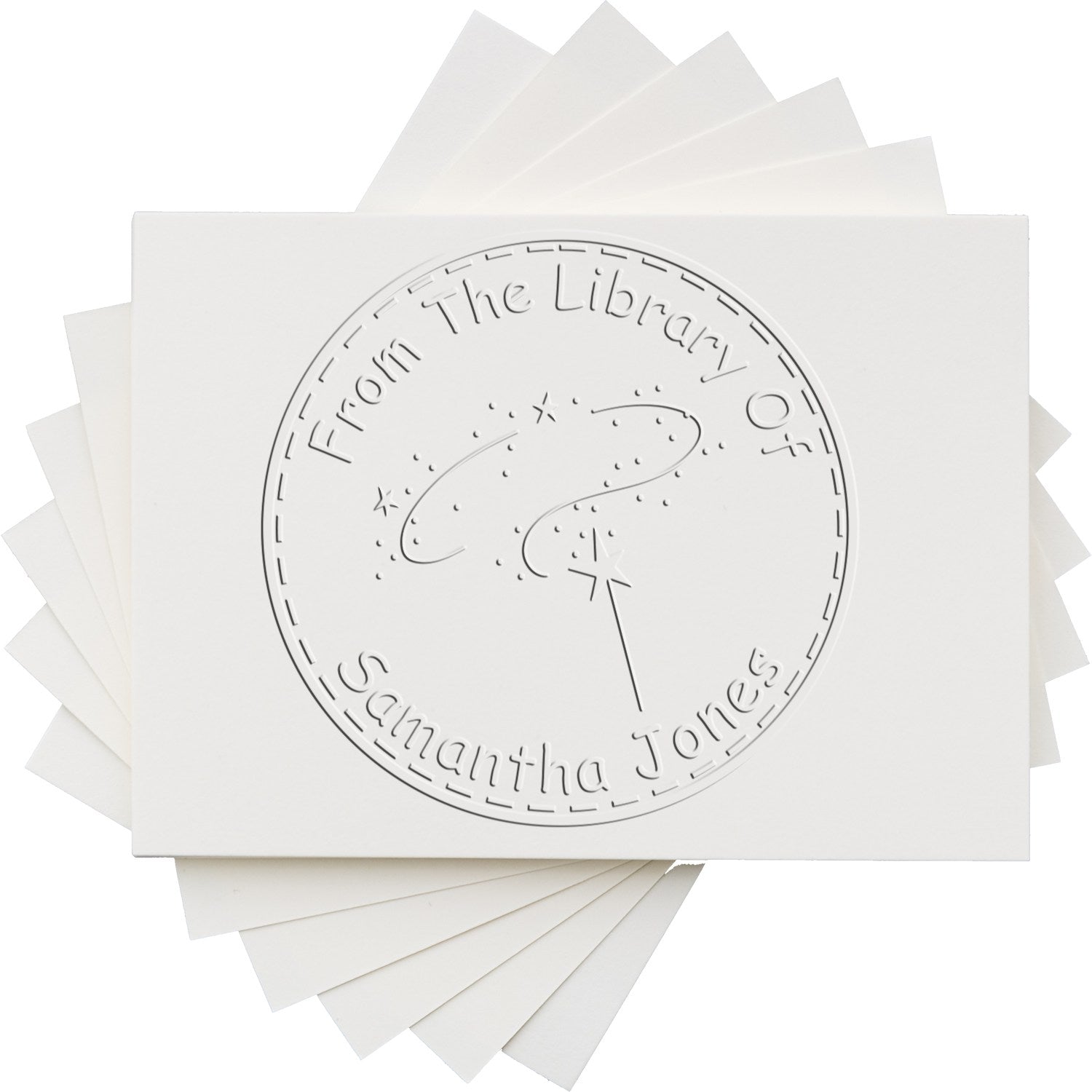 Crystal Magical Fairy Handheld Personalized Book Logo Embosser