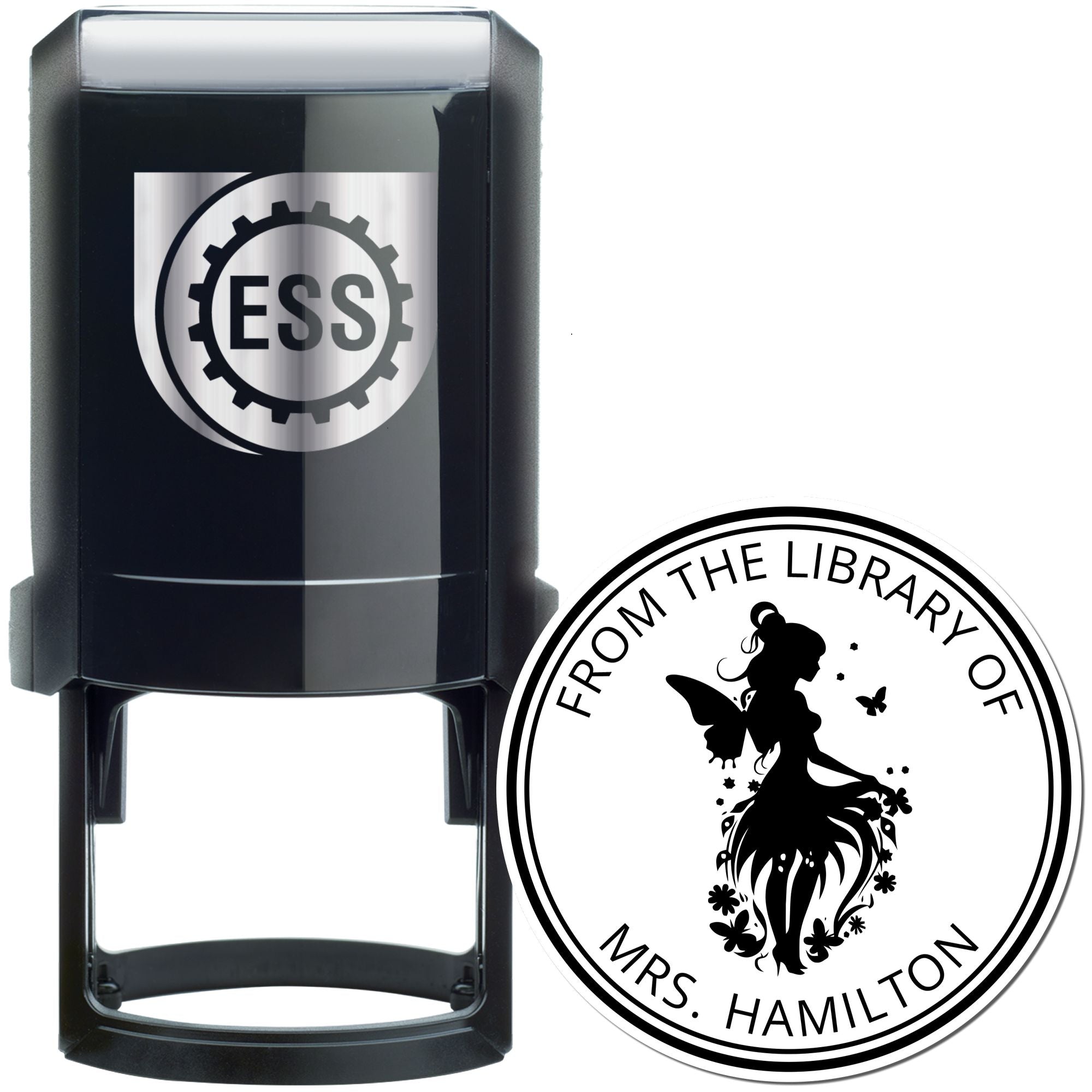 Marigold Magical Fairy Self-Inking Customized Book Insignia Stamp - Engineer Seal Stamps