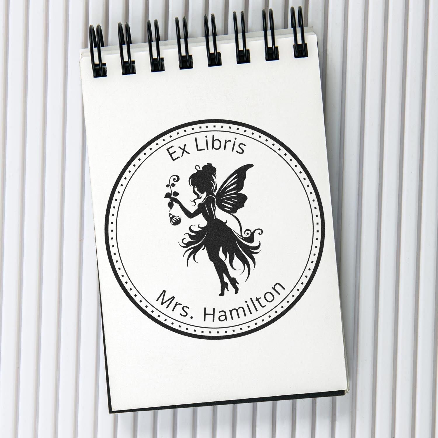 Sylphina Magical Fairy Self-Inking Customized Book Identity Stamp