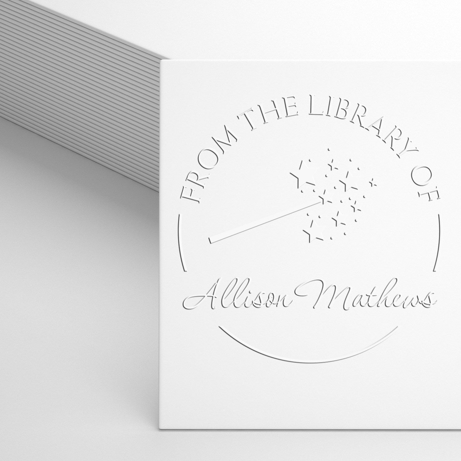 Pixie Magical Fairy Desk Custom-Made Library Return Embosser - Engineer Seal Stamps